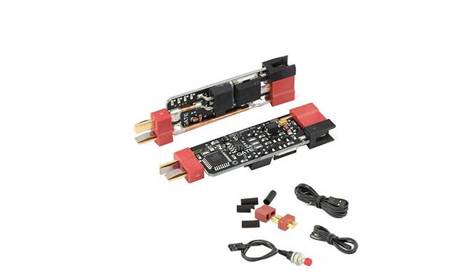 Modulo Mosfet per softair elettrica con cavi e connettore